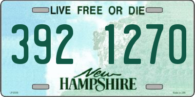 NH license plate 3921270
