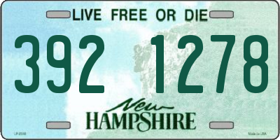 NH license plate 3921278
