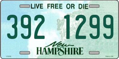 NH license plate 3921299