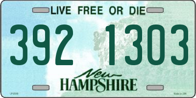 NH license plate 3921303
