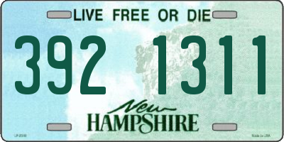 NH license plate 3921311