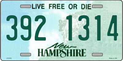 NH license plate 3921314