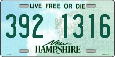NH license plate 3921316