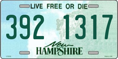 NH license plate 3921317