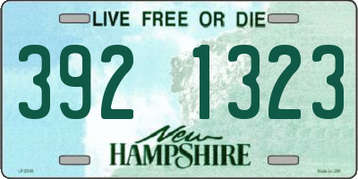 NH license plate 3921323