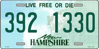 NH license plate 3921330