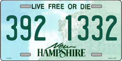 NH license plate 3921332