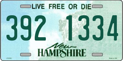 NH license plate 3921334