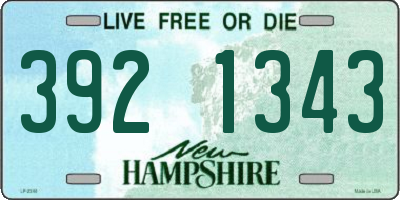 NH license plate 3921343