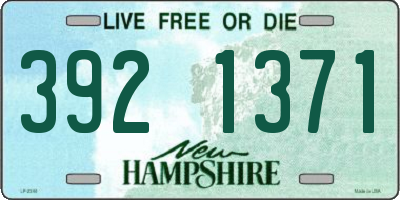 NH license plate 3921371