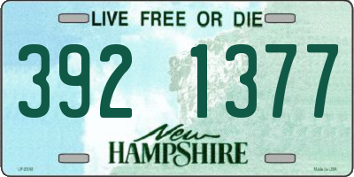 NH license plate 3921377