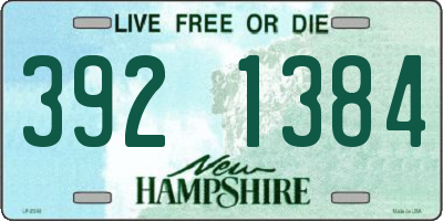 NH license plate 3921384