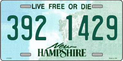 NH license plate 3921429