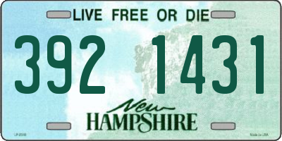 NH license plate 3921431
