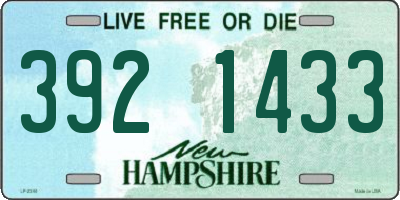 NH license plate 3921433
