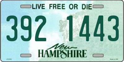 NH license plate 3921443