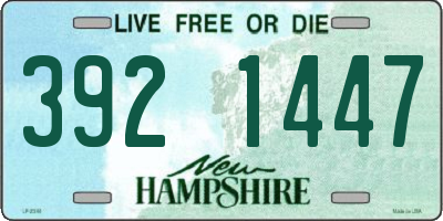 NH license plate 3921447