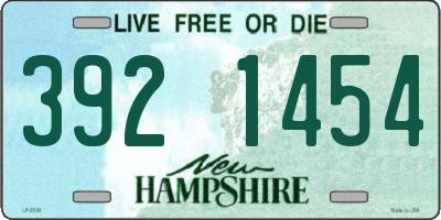 NH license plate 3921454