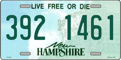 NH license plate 3921461