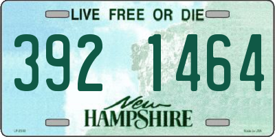 NH license plate 3921464