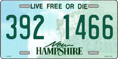 NH license plate 3921466