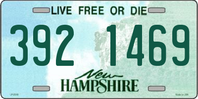 NH license plate 3921469