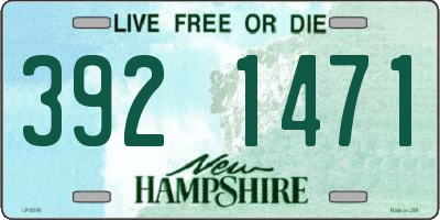 NH license plate 3921471