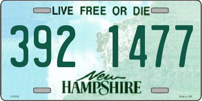 NH license plate 3921477