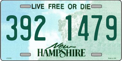 NH license plate 3921479