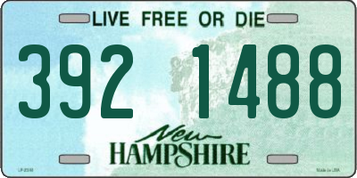 NH license plate 3921488