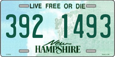 NH license plate 3921493