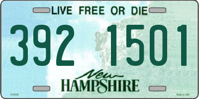 NH license plate 3921501