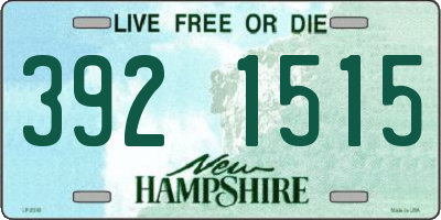 NH license plate 3921515