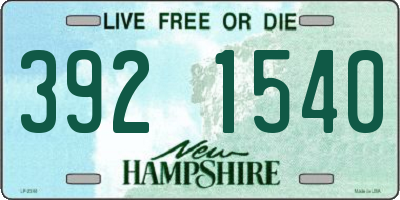 NH license plate 3921540