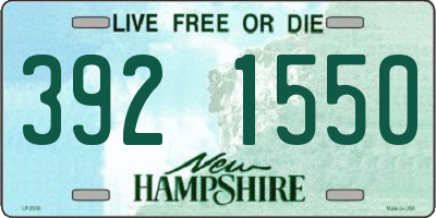 NH license plate 3921550