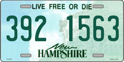 NH license plate 3921563