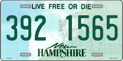 NH license plate 3921565