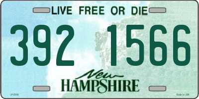 NH license plate 3921566