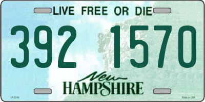 NH license plate 3921570
