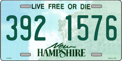 NH license plate 3921576