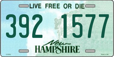 NH license plate 3921577
