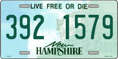 NH license plate 3921579