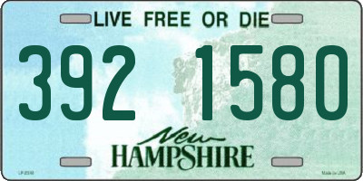 NH license plate 3921580