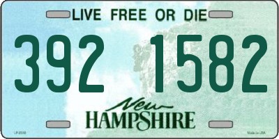 NH license plate 3921582
