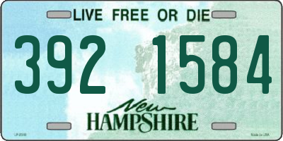 NH license plate 3921584