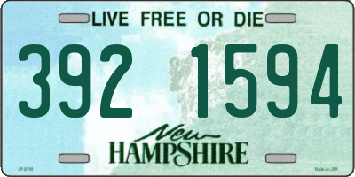 NH license plate 3921594