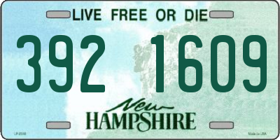 NH license plate 3921609