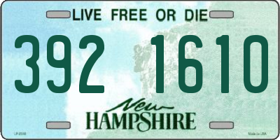 NH license plate 3921610