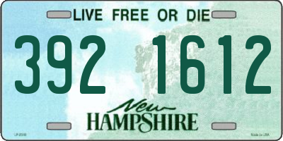 NH license plate 3921612