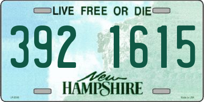 NH license plate 3921615